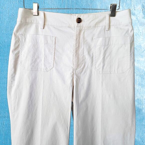 J CREW Lizzie High-rise Patch-pocket Wide-leg Pant Size 29 Natural Ivory - Picture 8 of 10